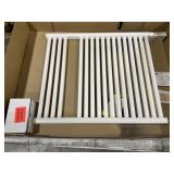 32" x 24" White Metal Towel Warmer Rack