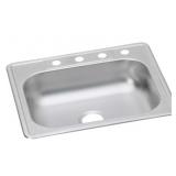25" x 22" Stainless Steel Single Bowl Sink