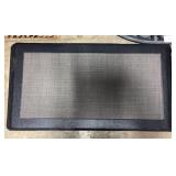 20" x 36" Gray Faux Leather Frame Comfort Mat x2