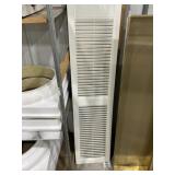 Set of (2) 14-1/2" x 60" White Louvered Shutters