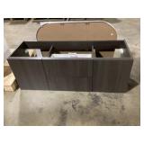 54" Dark Gray Wall Mount Vanity Base