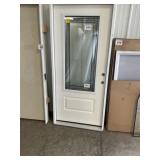 36" x 80" LH 3/4 Lite Fiberglass Exterior Door