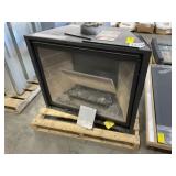 41" Natural Gas Vented Fireplace Heater in Black