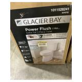 2-Piece Power Flush Elongated Toilet in White