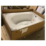 72" x 42" Designer Ovation White Drop In Tub
