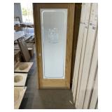 32" x 80" Pine RH Full-View Pantry Door