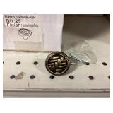 Case Of 25 Brushed Antique Brass Drawer Pulls x2