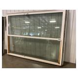 73" x 96" White Vinyl Sliding Patio Door