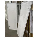 (2) 22" x 62" Crawl Space Doors in White
