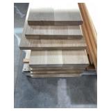 Mixed Unfinished 1" White Oak Stair Treads x 17