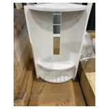 14-1/2"H 3-Tier Composite Shower Corner Shelf x 8