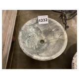 16.5"Dia. Round Polished Marble Sink