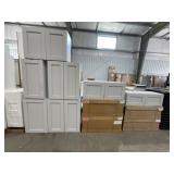11Pc Shaker Wall Cabinet Set in Mod Gray
