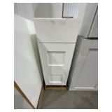 12" Shaker Drawer Base Cabinet in White