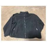 5XL Black Fleece Zip Up