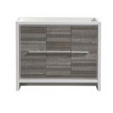 40" Ash Gray Bathroom Vanity Base