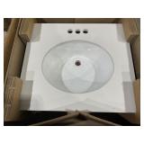 25" x 22" Single Sink Vanity Top in White
