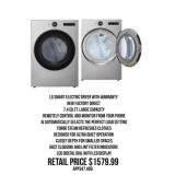 LG Smart Electric Dryer With Warranty