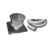 3" x 3" High Wind Round Cap w/ Square Base Kit
