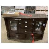 San Marino Server Hutch in Dark Brown
