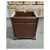 30" x 34.5" Dark Brown Vanity Sink Base