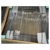 42" x 36" Fireplace Screen Insert with Black Frame