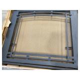 42" x 36" Fireplace Screen Insert with Black Frame