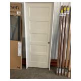 30" x 80" LH 5-Panel Primed White Interior Door