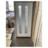 36" x 80" FV 2-Lite Steel RH Ext. Door in White