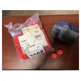Mixed Lot Of Pipe Caps And 2" Ball Valves