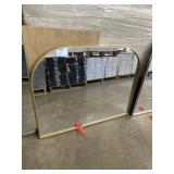 34" x 40" Rectangular Arch-Top Mirror in Gold