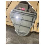 36" x 24" Frameless Irregular Scalloped Mirror