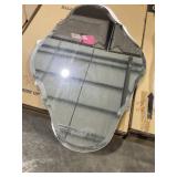 36" x 24" Frameless Irregular Scalloped Mirror