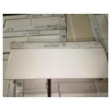 8" x 24" Glass White Porcelain Tile x 120SF