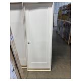 30" x 80" LH Primed MDF 1-Panel Interior Door