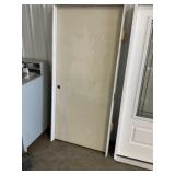 36" x 80" RH Primed White Interior Door