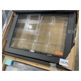 40" x 30" Fireplace Door in Black w/ Clear Glass