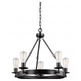 Generation Lighting 5-Bulb Chandelier in Black