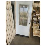 36" x 80" LH Steel 3/4 View Ext. Door in White