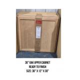30" Oak Upper Cabinet