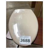 American Standard Beige Elongated Toilet Seat