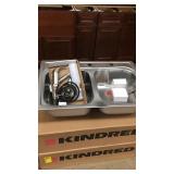 Kindred stainless double bowl kitchen sink 33" x 2 Kindred stainless double bowl kitchen sink 33" x 2