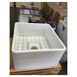 Porcher 20" White Farm Sink