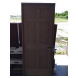 32 in. Oak 6 Panel Left Hand Interior Door