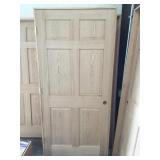 36 in. Oak 6 Panel Right Hand Interior Door