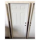 32 in. Fiberglass Left Hand Exterior Door