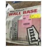 Vinyl dry back wall base 4in x 120ft roll.