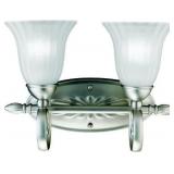KICHLER 5927NI 2 BULB VANITY LIGHT NICKEL X