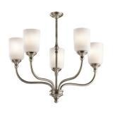 KICHLER 43651AP 5 LIGHT CHANDILER PEWTER