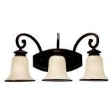 Acadia 3 Light 23 inch Misted Bronze Bath Vanity